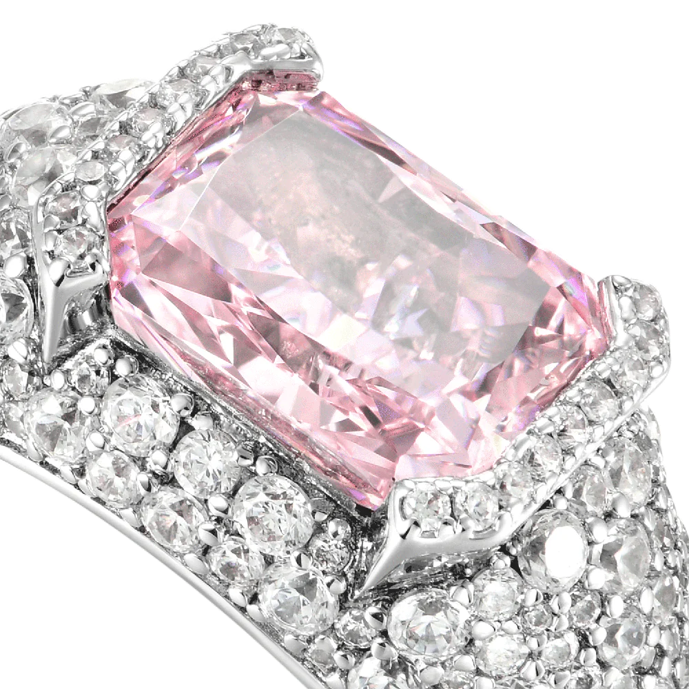 Crushed Ice Emerald Cut Ring