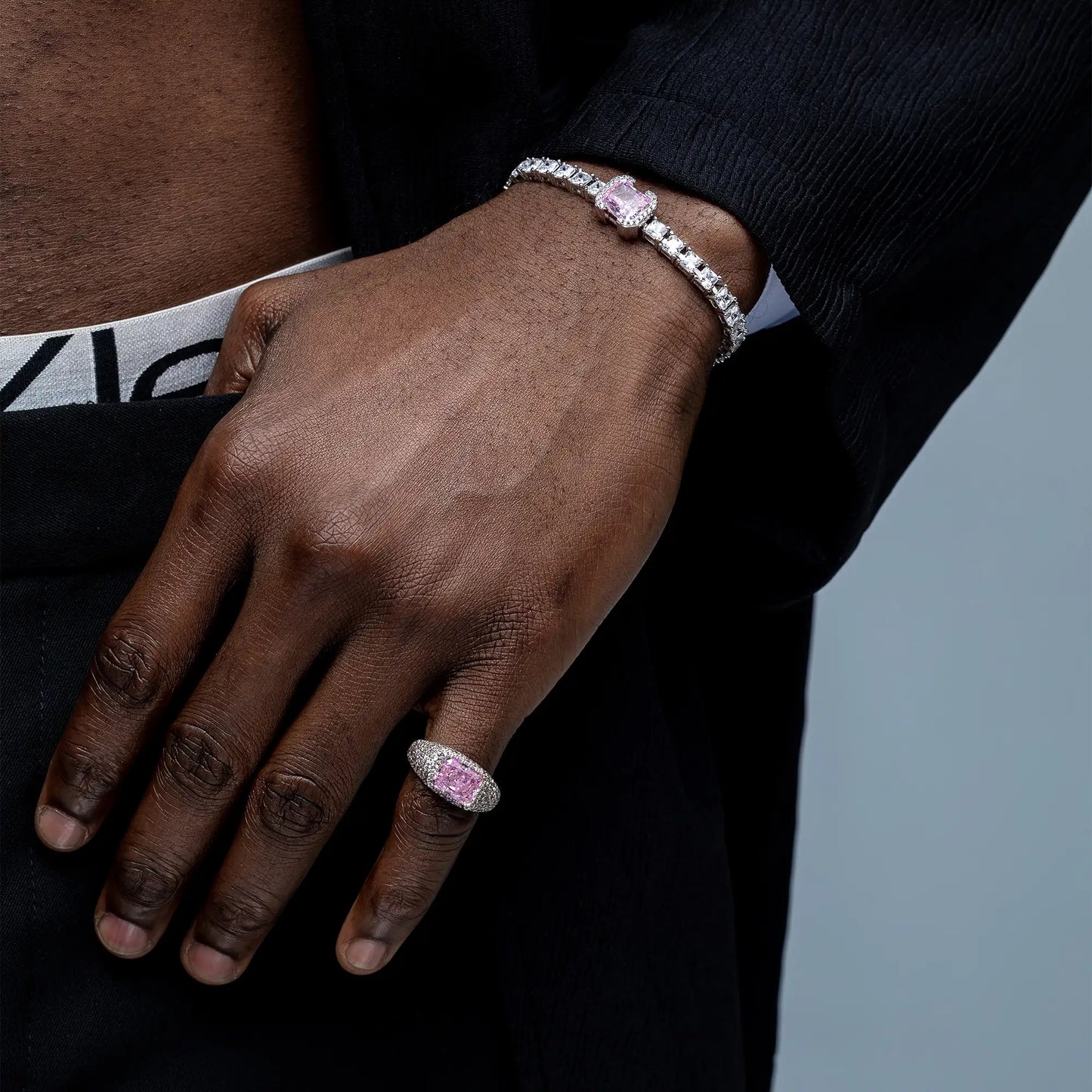 Crushed Ice Emerald Cut Ring