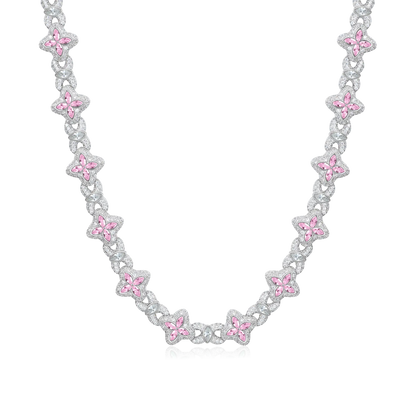 Collar de trébol luminoso helado