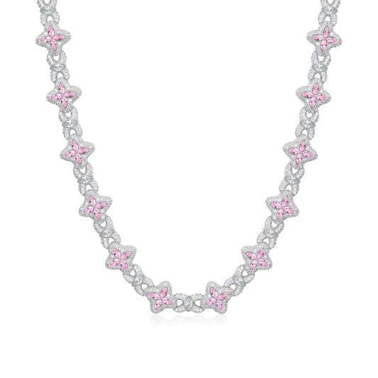 Collar de trébol luminoso helado